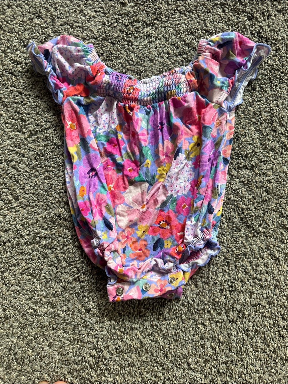 Little Sleepies Floral Bubble Romper 0-3 Months